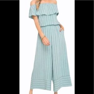 She&Sky Off The Shoulder Jumpsuit